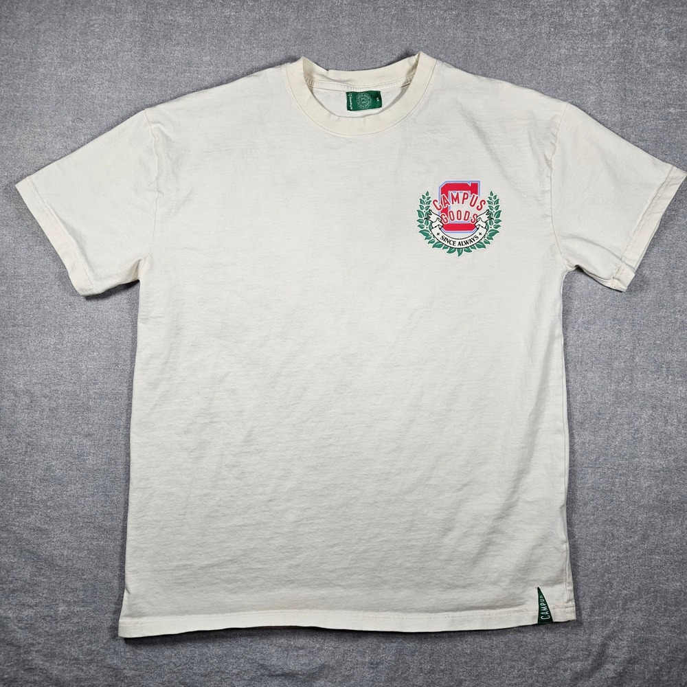 Campus Goods World Class Olympic Graphic T-Shirt Mens XL Cream‎ Saints & Sinners